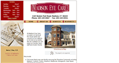 Desktop Screenshot of madisoneyecare.net