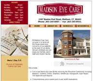 Tablet Screenshot of madisoneyecare.net